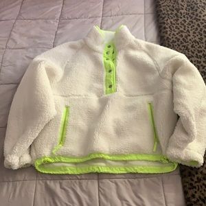 White and neon American eagle Sherpa